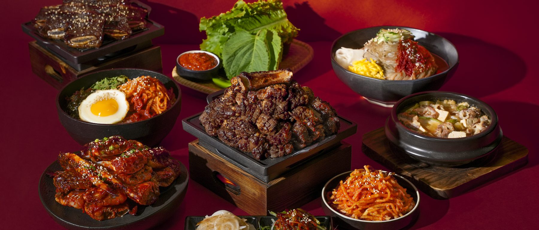 숯불본진 배달 메뉴 전체 상차림